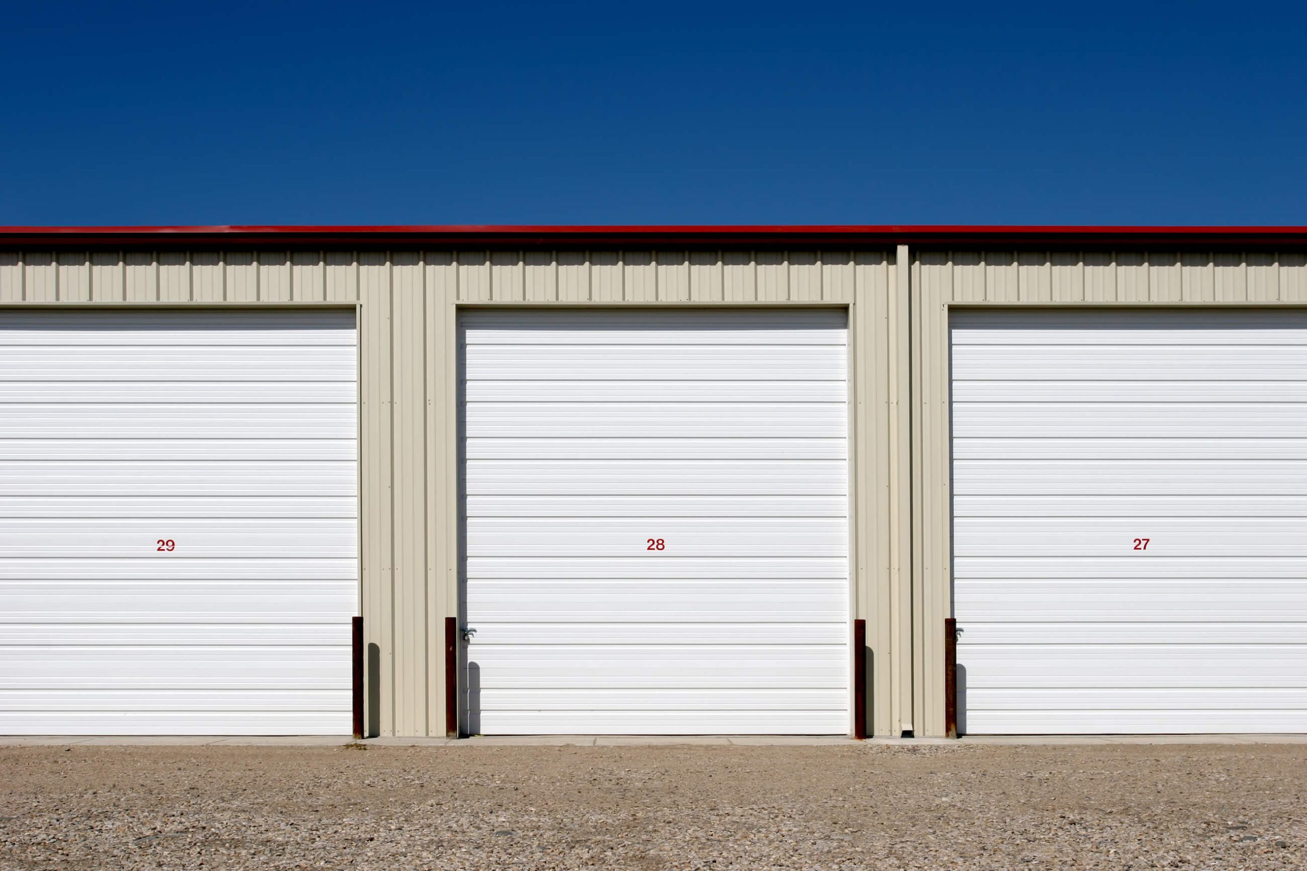 storage unit sizes