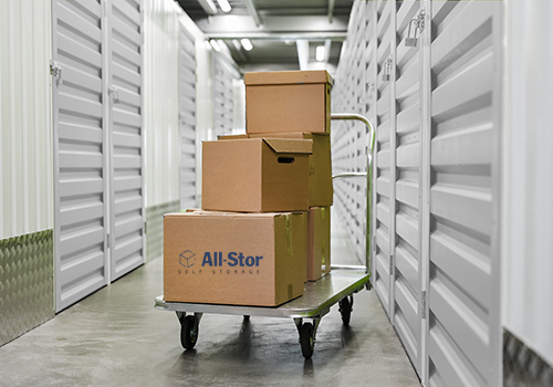All-Stor boxes on flatbed