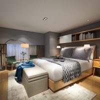 A modern bedroom